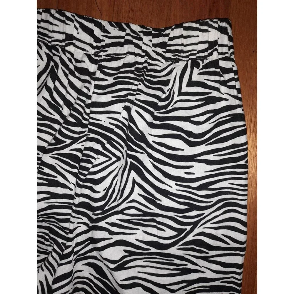 Brand New Linen Zebra Culottes - Picture 7 of 7